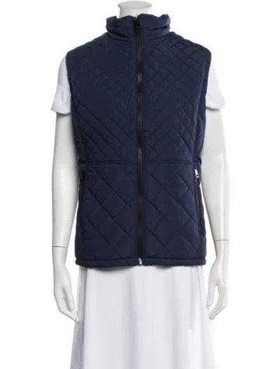 Pre-owned Andrew Marc Vest In Blue