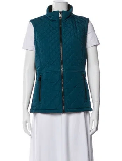 Pre-owned Andrew Marc Vest In Blue