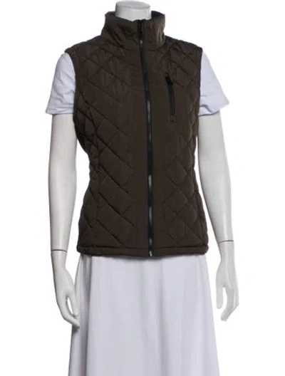 Pre-owned Andrew Marc Vest In Brown