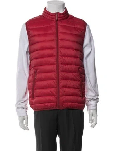 Pre-owned Andrew Marc Vest In Red