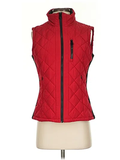 Pre-owned Andrew Marc Vest In Red