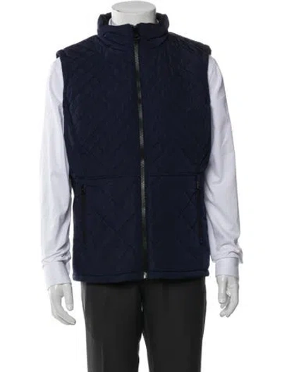 Pre-owned Andrew Marc Vest W/ Tags In Blue