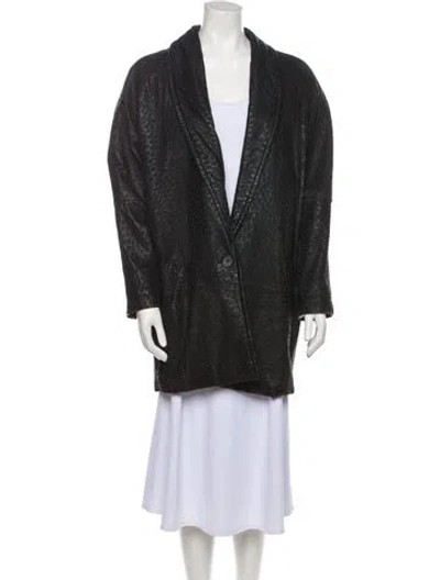 Pre-owned Andrew Marc Vintage 1990's Coat In Black