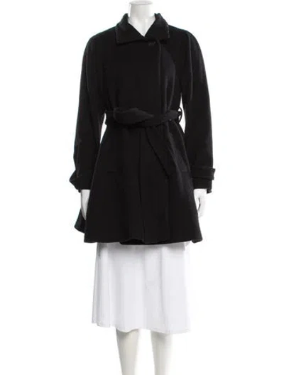 Pre-owned Andrew Marc Virgin Wool Coat In Black