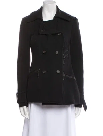 Pre-owned Andrew Marc Virgin Wool Evening Jacket In Black