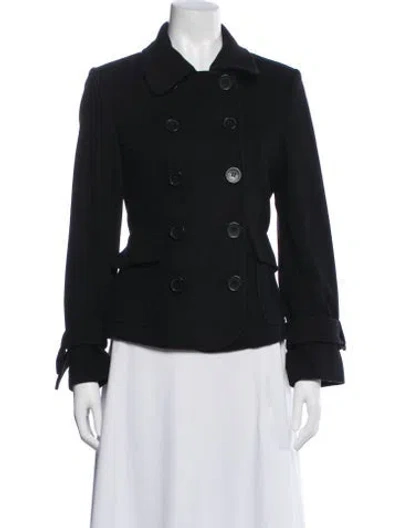 Pre-owned Andrew Marc Virgin Wool Evening Jacket In Black