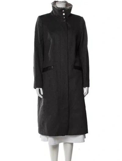 Pre-owned Andrew Marc Virgin Wool Evening Jacket In Gray