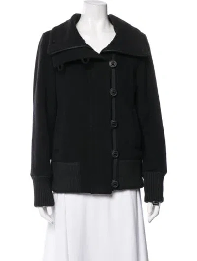 Pre-owned Andrew Marc Virgin Wool Jacket In Black