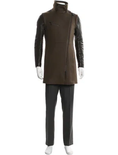Pre-owned Andrew Marc Virgin Wool Jacket In Black