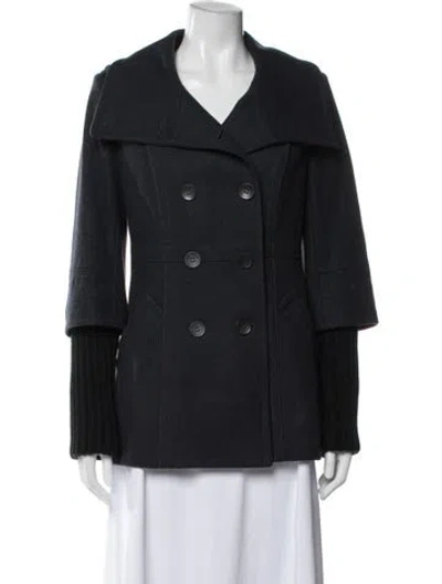 Pre-owned Andrew Marc Virgin Wool Jacket In Blue