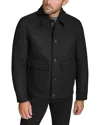 Andrew Marc Warwick Chore Coat In Black