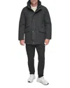 Andrew Marc Wittstock Waxed Insulated Jacket In Black