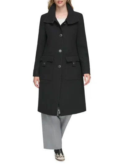 ANDREW MARC WOMEN'S ALMEDIA WOOL BLEND TRENCH COAT