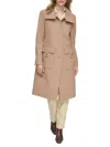 Andrew Marc Almedia Wool Blend Twill Coat In Camel