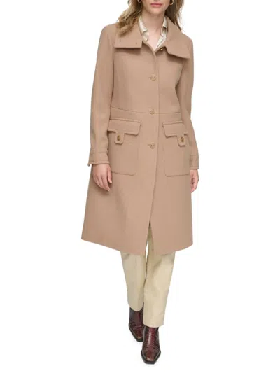 ANDREW MARC WOMEN'S ALMEDIA WOOL BLEND TRENCH COAT