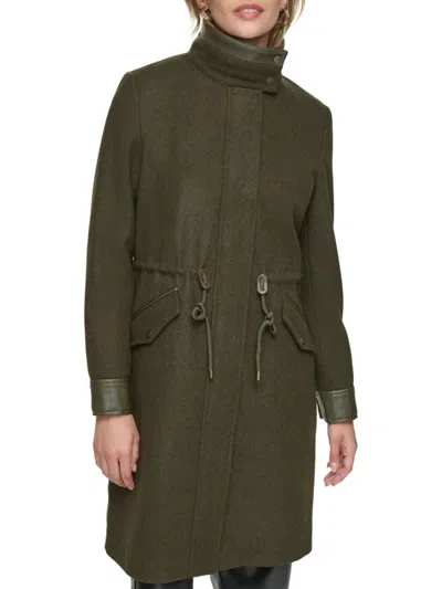 ANDREW MARC WOMEN'S CHESME WOOL BLEND ANORAK COAT