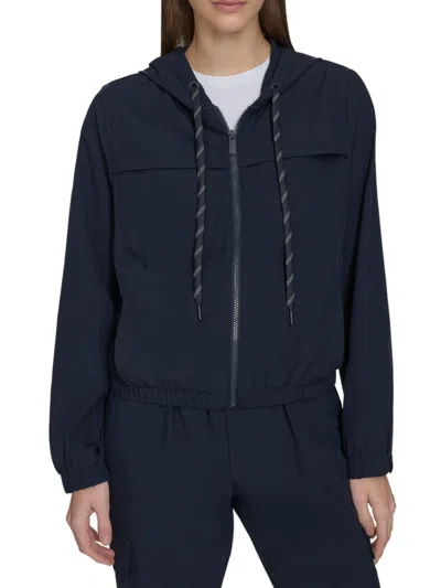 Andrew Marc Women's Commuter Hooded Zip Jacket