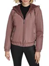 Andrew Marc Women's Dalby Faux Mink Reversible Hoodie In Dusk