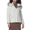 Andrew Marc Women's Daphne Quilted Soft Matte Shell With Mixed Quilted Down Puffer In Gray
