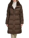 Andrew Marc Women's Emery Faux Rabbit Fur Down Parka In Chocolate