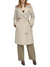 Andrew Marc Water Resistant Belted Trench Coat In Antler