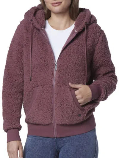 Andrew Marc Women's Faux Shearling Hoodie In Twine