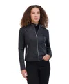Andrew Marc Women's Glenbrook Lightweight Leather Racer Jacket