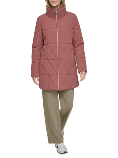 Andrew Marc Women's Islee Faux Shearling Hooded Puffer Coat
