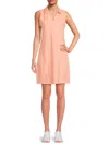 Andrew Marc Women's Jersey Mini Tennis Dress In Peach