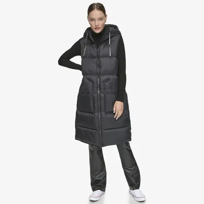 Andrew Marc Women's Kerr Horizontal Rail Quilted Matte Shell Puffer Vest