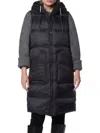 Andrew Marc Women's Kerr Long Quilted Puffer Vest In Black
