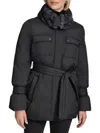 Andrew Marc Laken Coat In Black