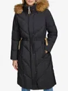 Andrew Marc Women's Lennox Faux Fur Hooded Puffer Parka In Black