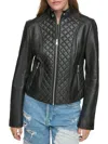 ANDREW MARC WOMEN'S MARLETTE QUILTED LAMB LEATHER MOTO JACKET