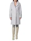 Andrew Marc Women's Regine Pressed Bouclé Wool Coat In Ivory