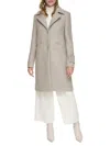 Andrew Marc Women's Regine Pressed Bouclé Wool Coat In Stone