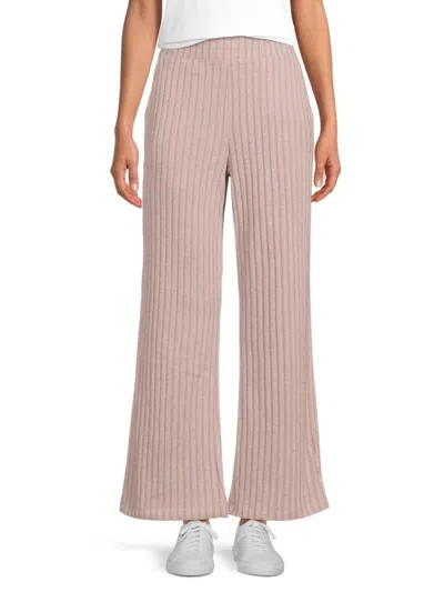 Andrew Marc Women's Ribbed Wide-leg Pants