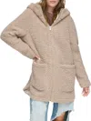 Andrew Marc Women's Seneca Faux Fur Teddy Coat In Mushroom