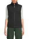 Andrew Marc Women's Sherpa Vest In Kale