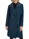 Andrew Marc Women's Sloane Walker Textured Wool Blend Coat In Midnight Blue