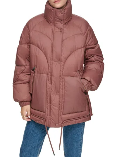 Andrew Marc Women's Strehla Oversized Puffer Jacket In Fig