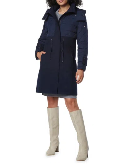 Andrew Marc Women's Synclaire Quilted Puffer Jacket In Ink