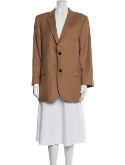 Pre-owned Andrew Marc Wool Blazer In Brown