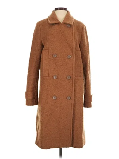 Pre-owned Andrew Marc Wool Coat In Brown