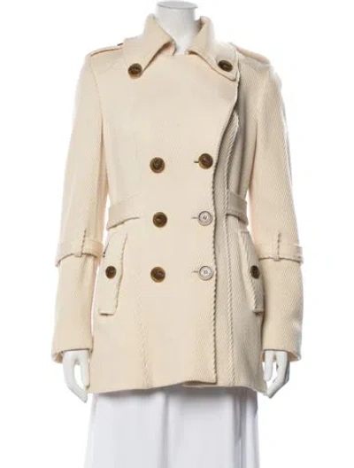 Pre-owned Andrew Marc Wool Coat In Neutrals