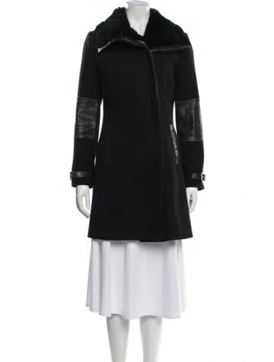 Pre-owned Andrew Marc Wool Jacket In Black