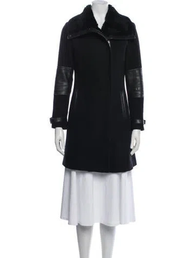 Pre-owned Andrew Marc Wool Jacket In Black
