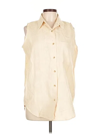 Andrew Sport Sleeveless Button Down Shirt In Neutral
