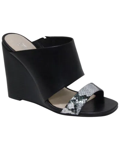 Andrew Stevens Geneva Leather Wedge Sandal