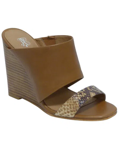 Andrew Stevens Geneva Leather Wedge Sandal